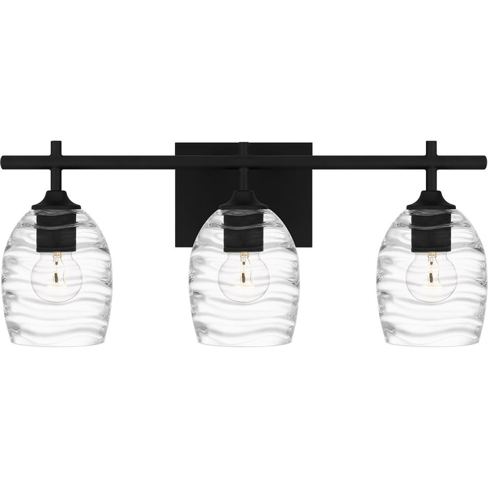 Quoizel LCY8622MBK Three Light Bath, Matte Black