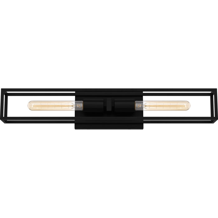 Quoizel LGN8624MBK Two Light Bath, Matte Black