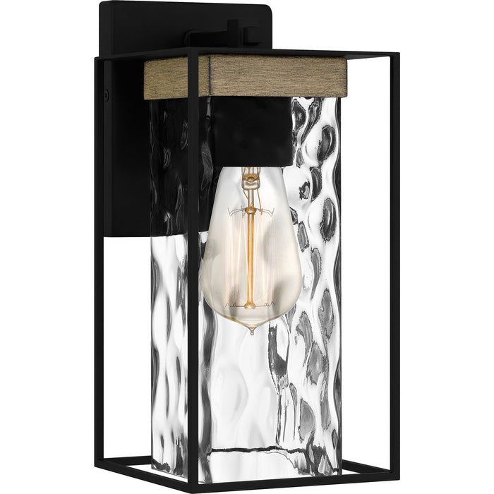 Quoizel LWD8405MBK One Light Outdoor Wall Mount, Matte Black