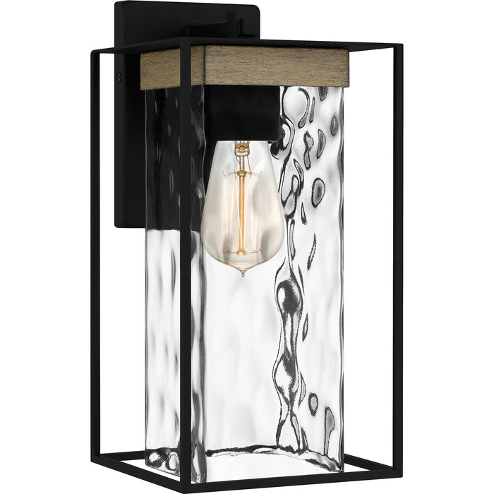 Quoizel LWD8407MBK One Light Outdoor Wall Mount, Matte Black