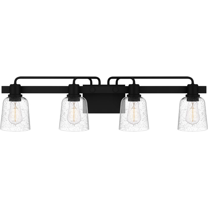 Quoizel LYD8634MBK Four Light Bath, Matte Black