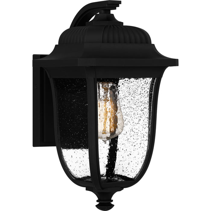 Quoizel MUL8408MBK One Light Outdoor Wall Mount, Matte Black