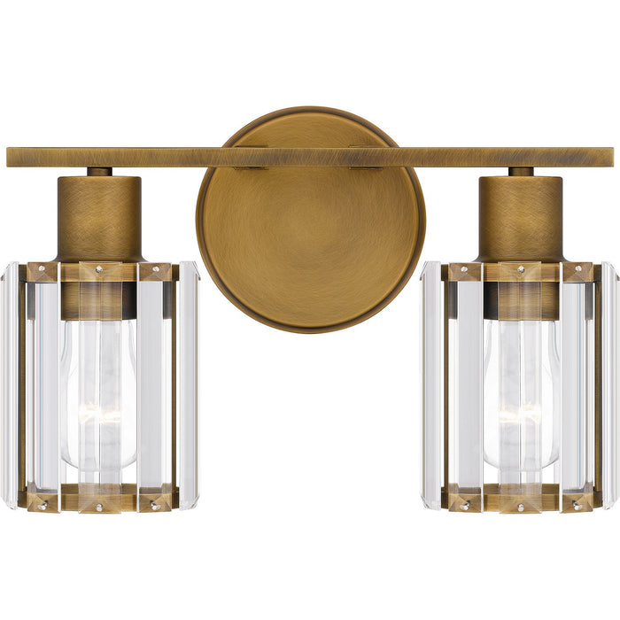 Quoizel PCILA8612WS Two Light Bath, Weathered Brass