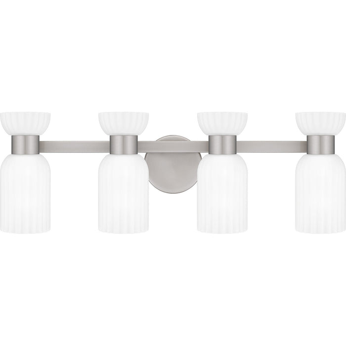 Quoizel REB8628BN Four Light Bath, Brushed Nickel