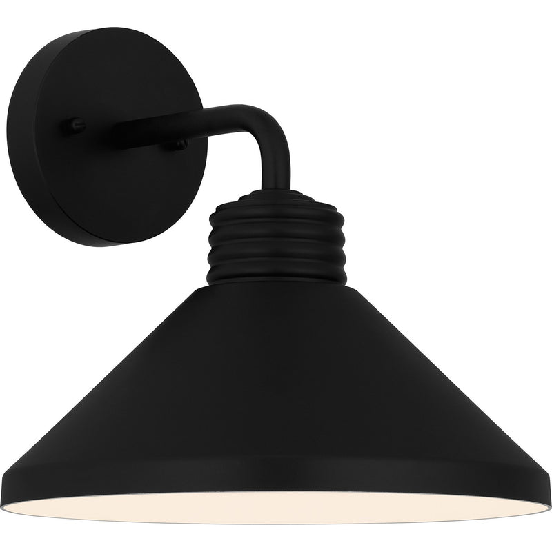 Quoizel REN8411MBK One Light Outdoor Wall Mount, Matte Black