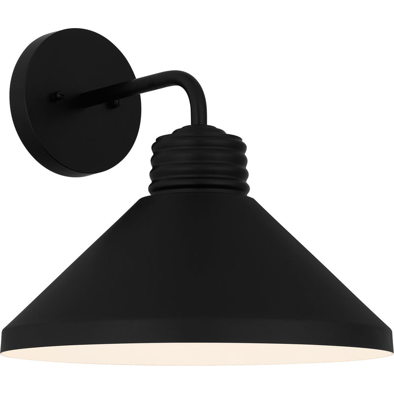 Quoizel REN8414MBK One Light Outdoor Wall Mount, Matte Black