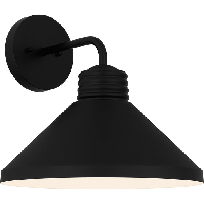 Quoizel REN8414MBK One Light Outdoor Wall Mount, Matte Black