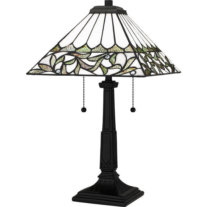 Quoizel TF16135MBK Two Light Table Lamp, Matte Black
