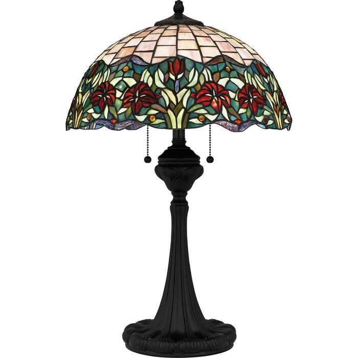 Quoizel TF16141MBK Three Light Table Lamp, Matte Black