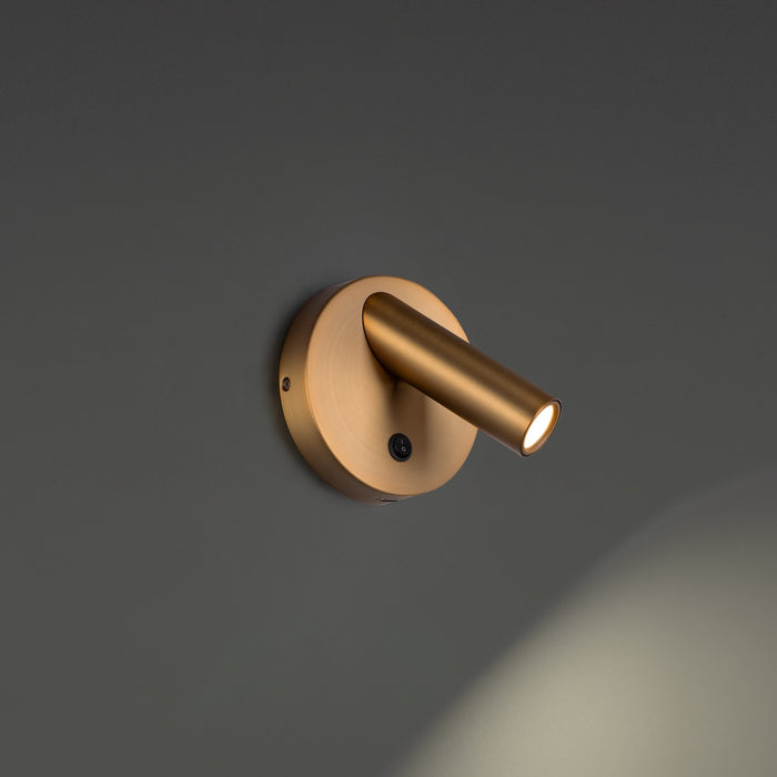Modern Forms BL-46305-AB LED Task & Reading Bed Light, Aged Brass