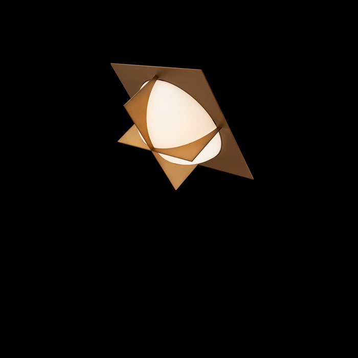 Modern Forms FM-94314-AB LED Flush Mount, Aged Brass
