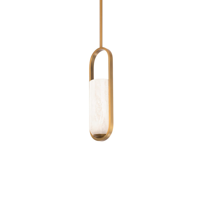 Modern Forms PD-26316-AB LED Mini Pendant, Aged Brass