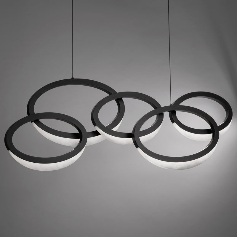 Modern Forms PD-56246-BK LED Chandelier, Black