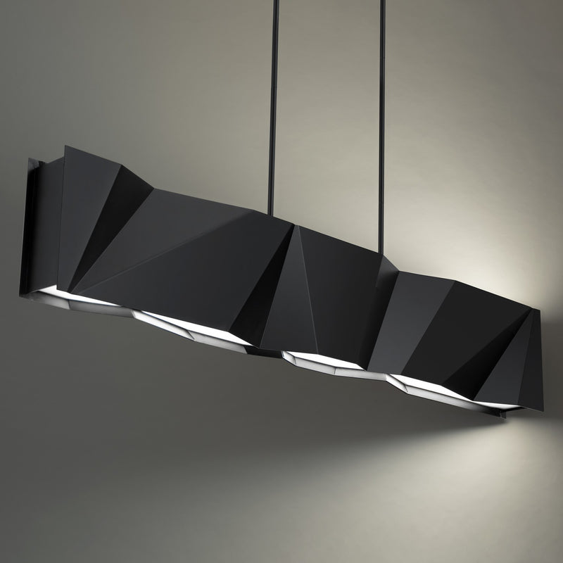 Modern Forms PD-68356-BK LED Linear Pendant, Black