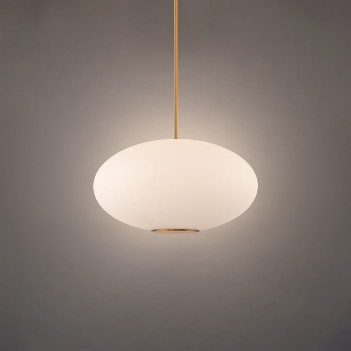 Modern Forms PD-72316-27-AB LED Pendant, Aged Brass