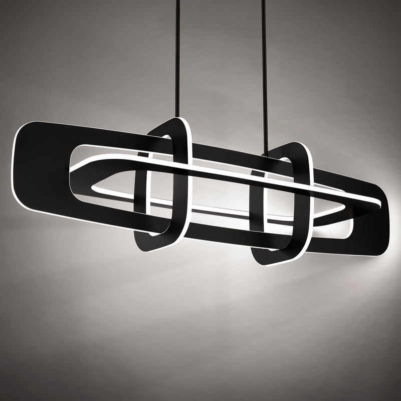 Modern Forms PD-76350-BK LED Linear Pendant, Black
