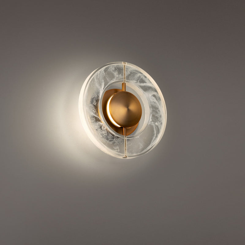 Modern Forms WS-62110-AB LED Wall Sconce, Aged Brass