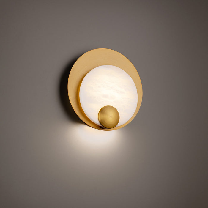Modern Forms WS-82310-AB LED Wall Sconce, Aged Brass