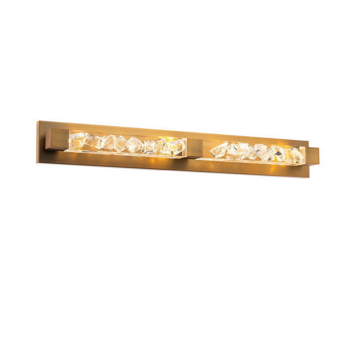 Modern Forms WS-84334-AB LED Vanity, Aged Brass