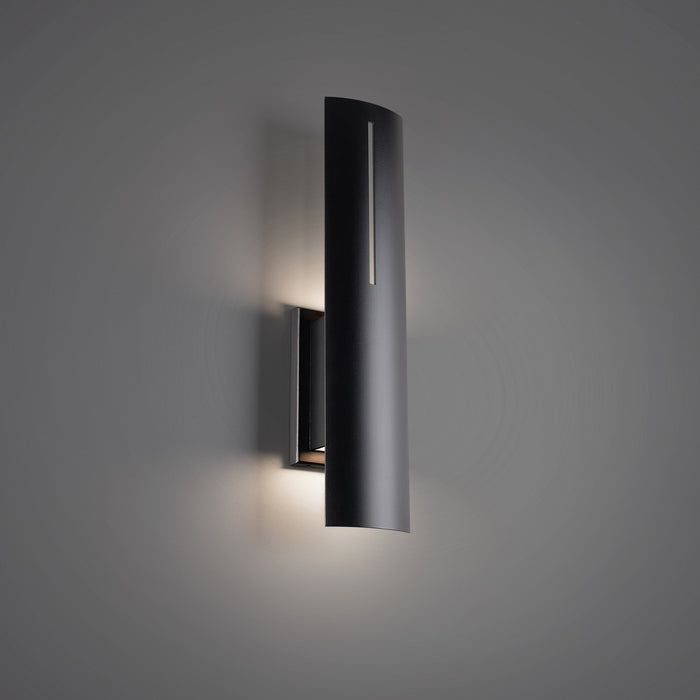 Modern Forms WS-W22320-30-BK LED Outdoor Wall Sconce, Black