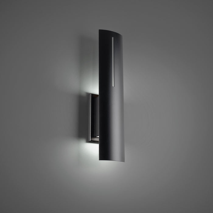 Modern Forms WS-W22320-35-BK LED Outdoor Wall Sconce, Black