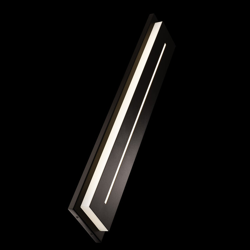 Modern Forms WS-W66236-30-BK LED Outdoor Wall Sconce, Black