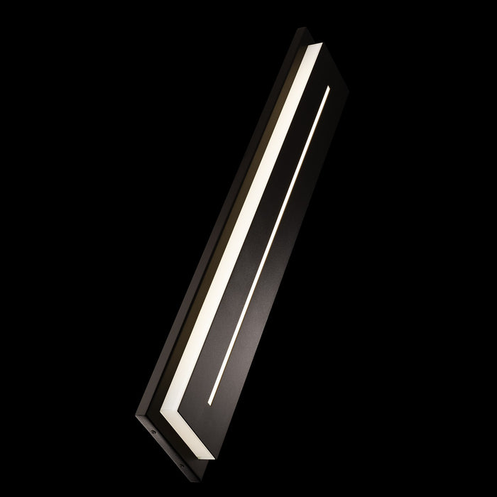 Modern Forms WS-W66236-30-BK LED Outdoor Wall Sconce, Black