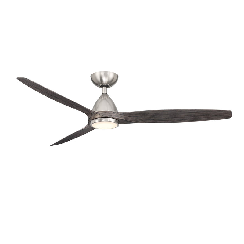 Modern Forms Fans FR-W2202-62L-BN/EB 62" Ceiling Fan, Brushed Nickel/Ebony