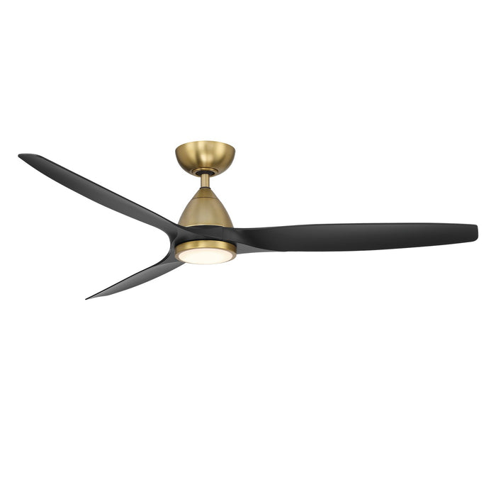 Modern Forms Fans FR-W2202-62L-SB/MB 62" Ceiling Fan, Soft Brass/Matte Black