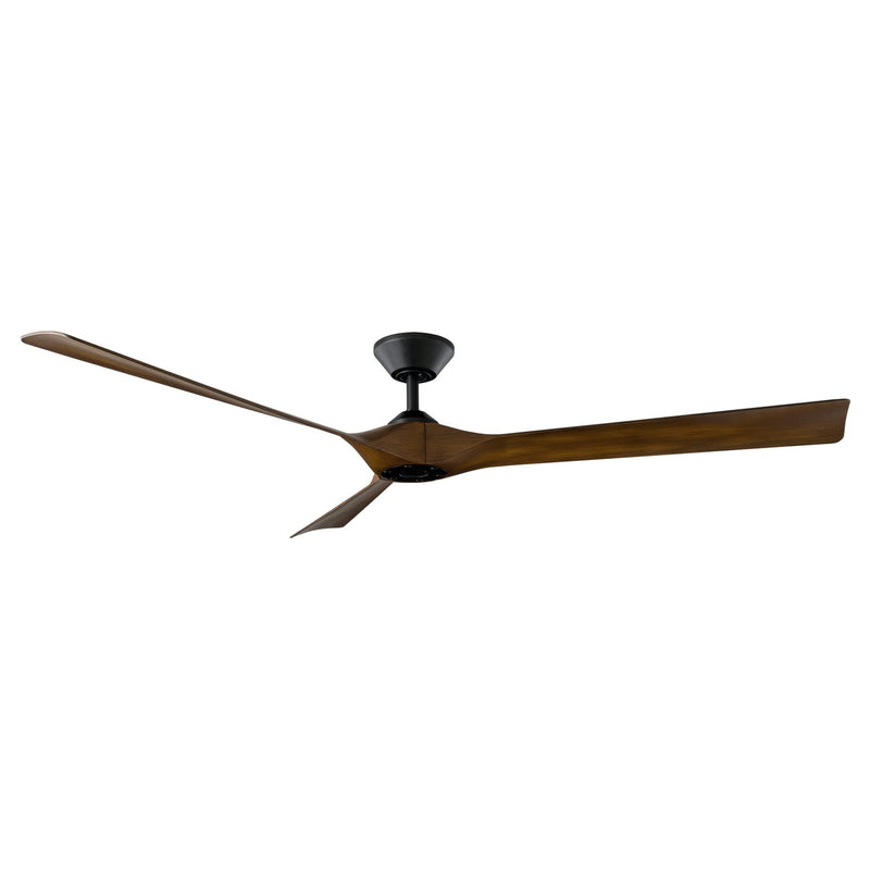 Modern Forms Fans FR-W2204-70-MB/DK 70" Ceiling Fan, Matte Black/Distressed Koa