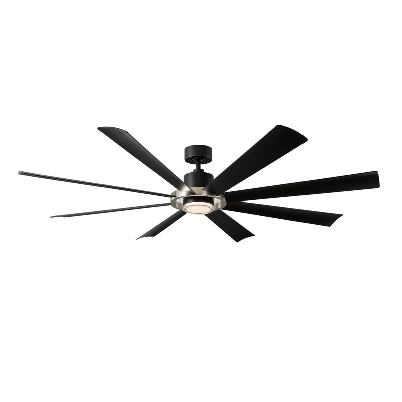 Modern Forms Fans FR-W2303-72L-BN/MB 72" Ceiling Fan, Brushed Nickel/Matte Black