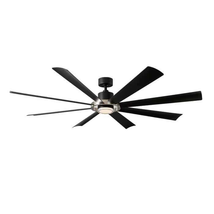 Modern Forms Fans FR-W2303-72L-BN/MB 72" Ceiling Fan, Brushed Nickel/Matte Black
