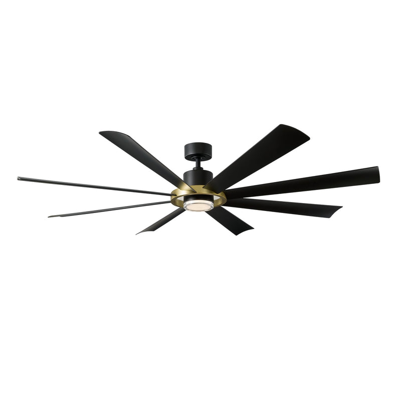 Modern Forms Fans FR-W2303-72L-SB/MB 72" Ceiling Fan, Soft Brass/Matte Black