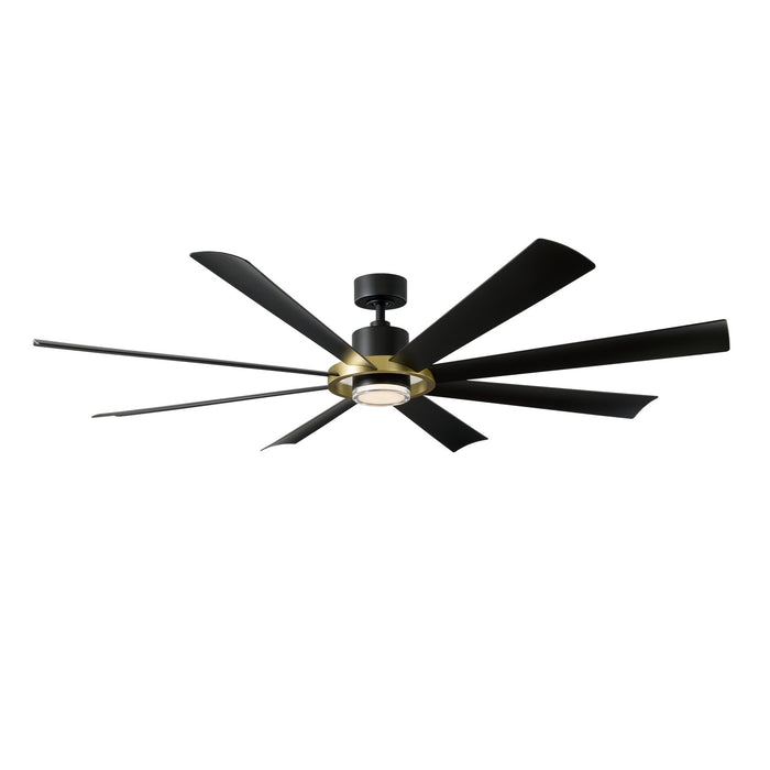 Modern Forms Fans FR-W2303-72L-SB/MB 72" Ceiling Fan, Soft Brass/Matte Black