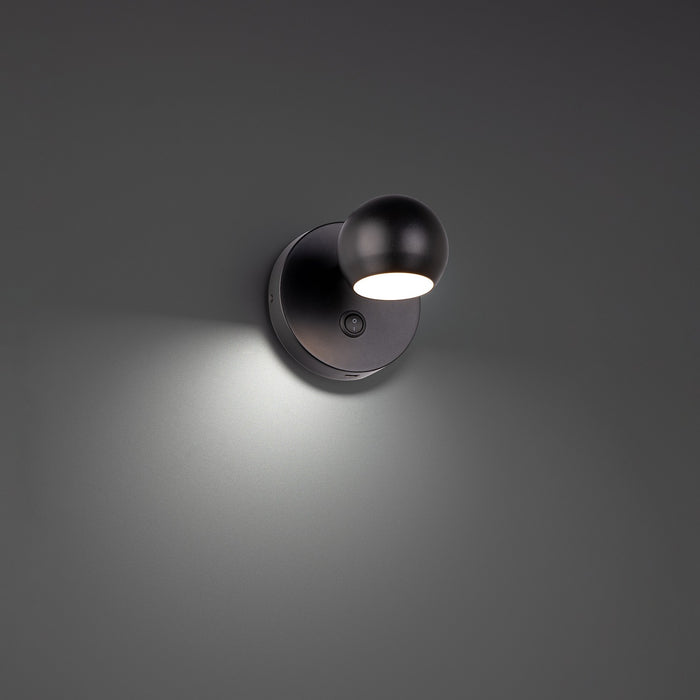 W.A.C. Lighting BL-67305-BK LED Bed Task Light, Black