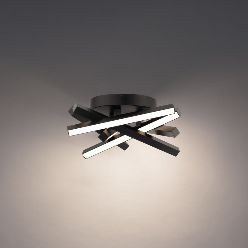 W.A.C. Lighting FM-73116-27-BK LED Flush Mount, Black