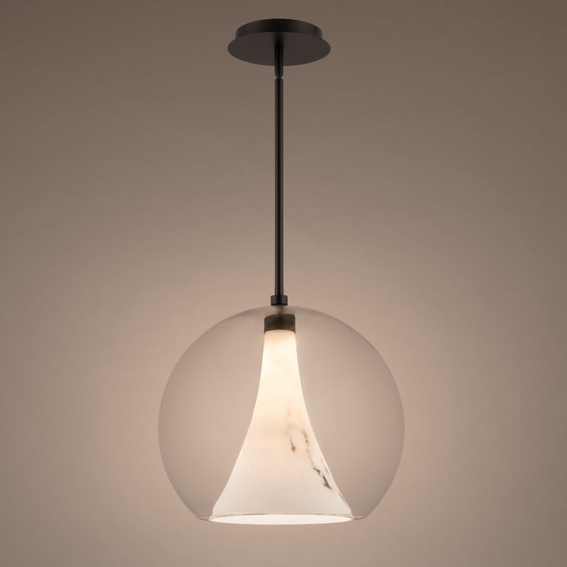 W.A.C. Lighting PD-25314-BK LED Pendant, Black