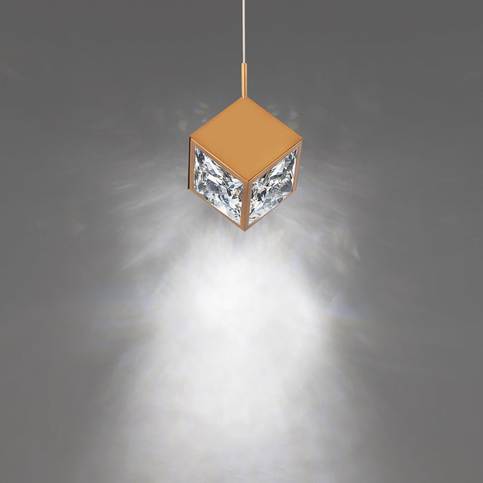 W.A.C. Lighting PD-29308-AB LED Mini Pendant, Aged Brass