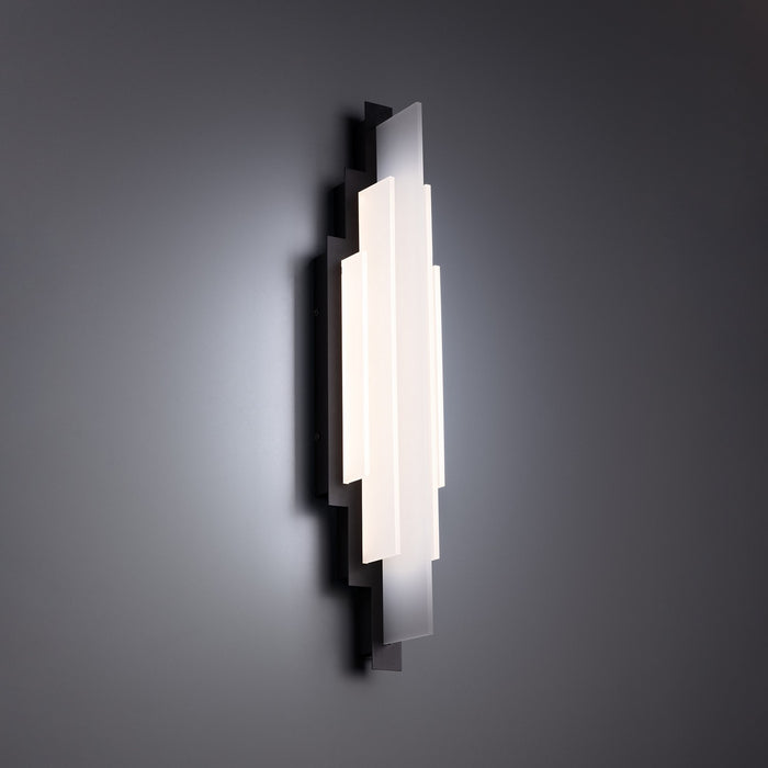 W.A.C. Lighting WS-65323-27-BK LED Wall Sconce, Black