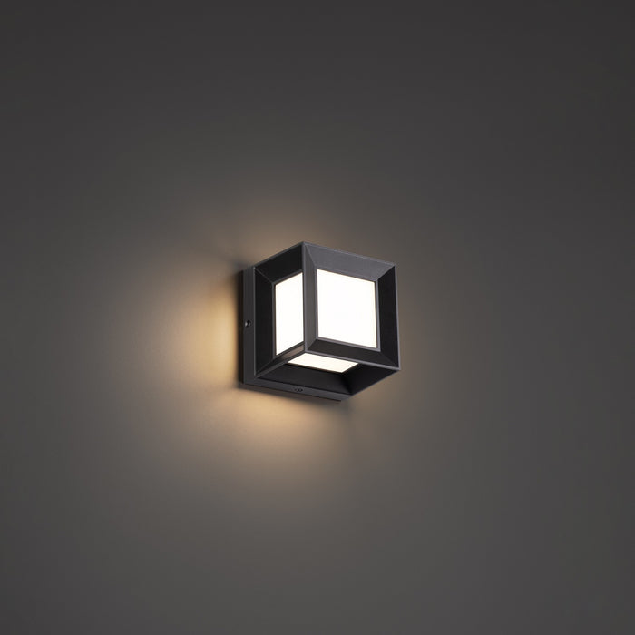 W.A.C. Lighting WS-W39305-BK LED Outdoor Wall Sconce, Black