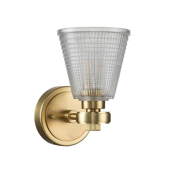 Lucas + McKearn BB-Gunnis1-BB One Light Bath, Brushed Brass