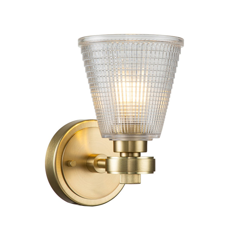 Lucas + McKearn BB-Gunnis1-BB One Light Bath, Brushed Brass