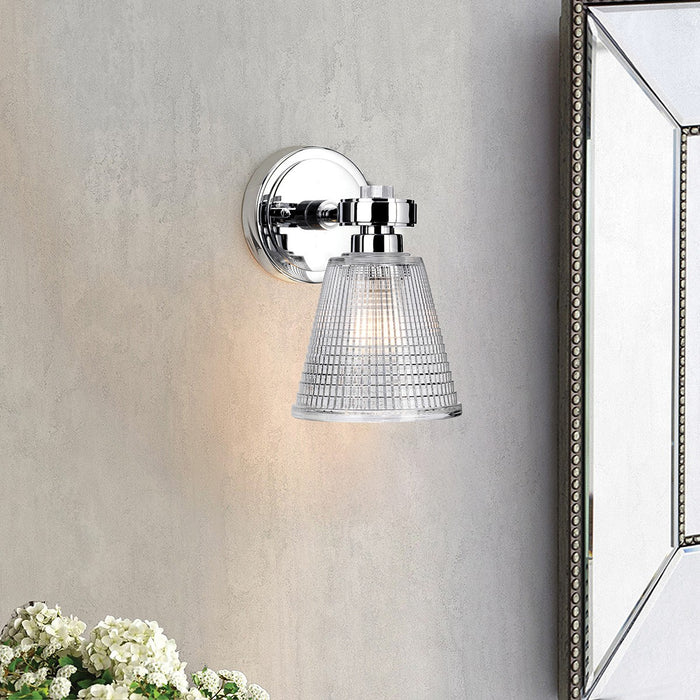 Lucas + McKearn BB-Gunnis1-PC One Light Bath, Polished Chrome