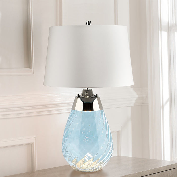Lucas + McKearn TLG3025S-OWSS Two Light Table Lamp, Blue