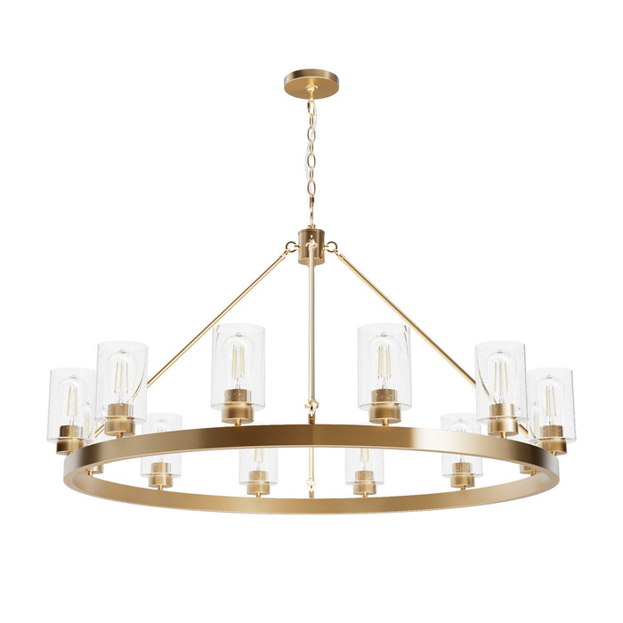 Hunter 13060 12 Light Chandelier, Alturas Gold