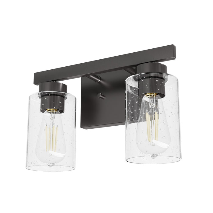 Hunter 13076 Two Light Bathroom Vanity, Noble Bronze