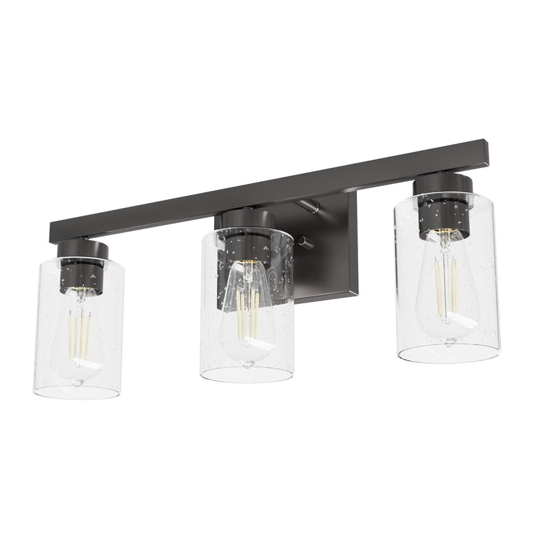 Hunter 13079 Three Light Bathroom Vanity, Noble Bronze
