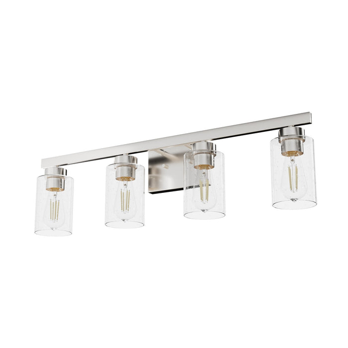Hunter 13080 Four Light Bathroom Vanity, Brushed Nickel