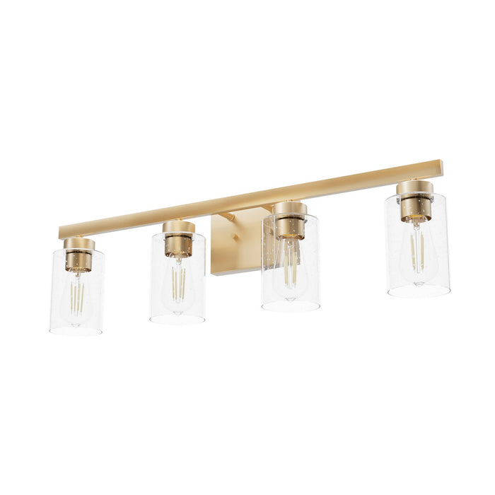 Hunter 13081 Four Light Bathroom Vanity, Alturas Gold