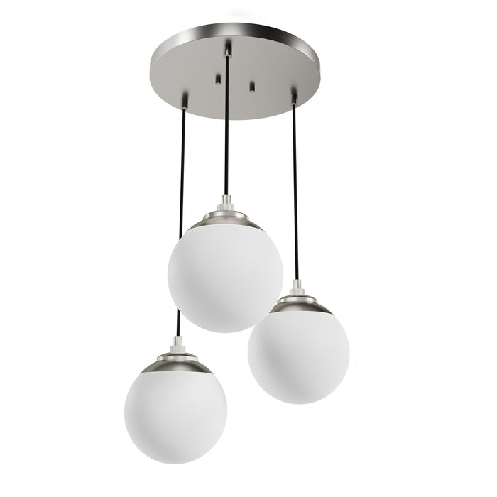Hunter 19515 Three Light Cluster, Brushed Nickel